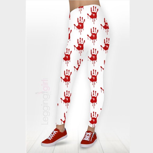 Bloody Printed FeatherSoft Women's Leggings Plus Size (Fits 14-20) - Picture 1 of 1